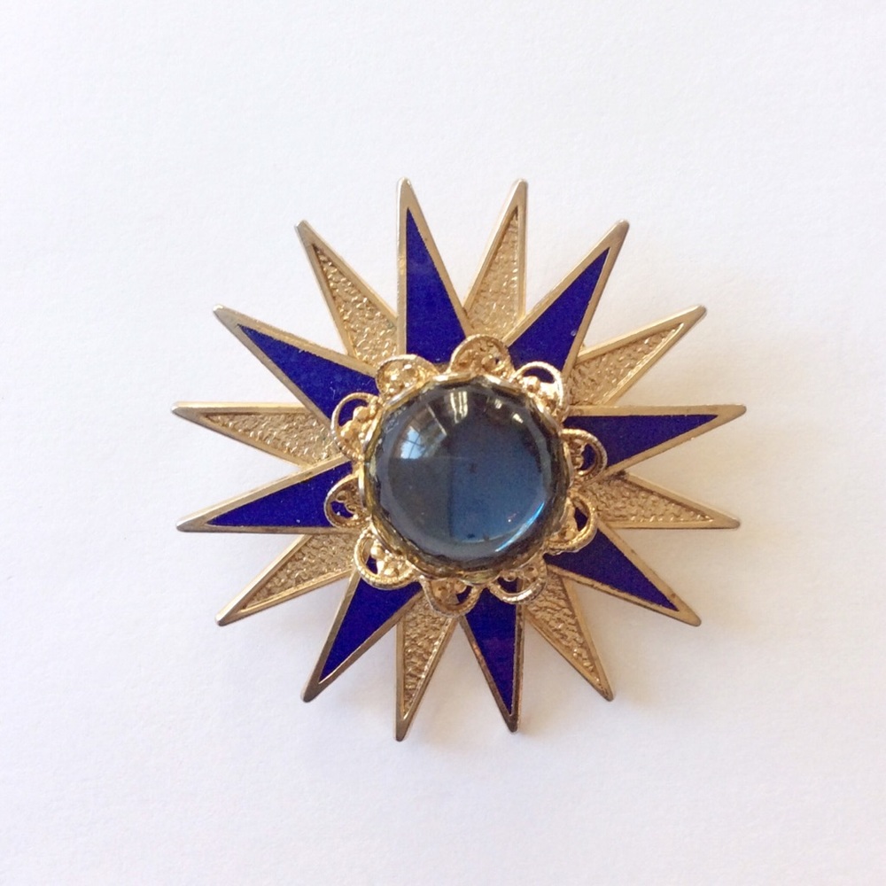 Vintage Starburst Brooch